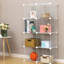 96cm H x 96cm W Metal Bookcase-1538484409