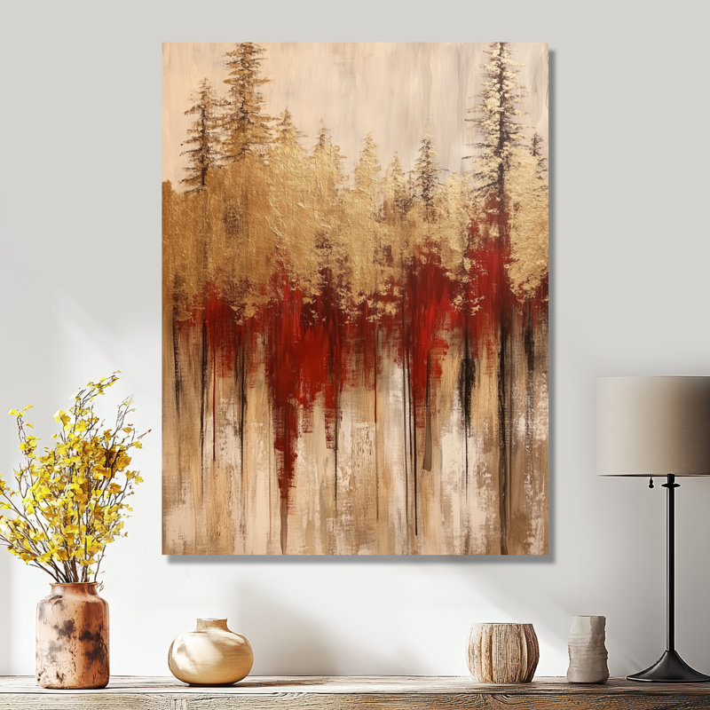 Cathédrale de séquoias I - Forêt, art mural en métal, impression de forêt, L 12 po x H 20 po