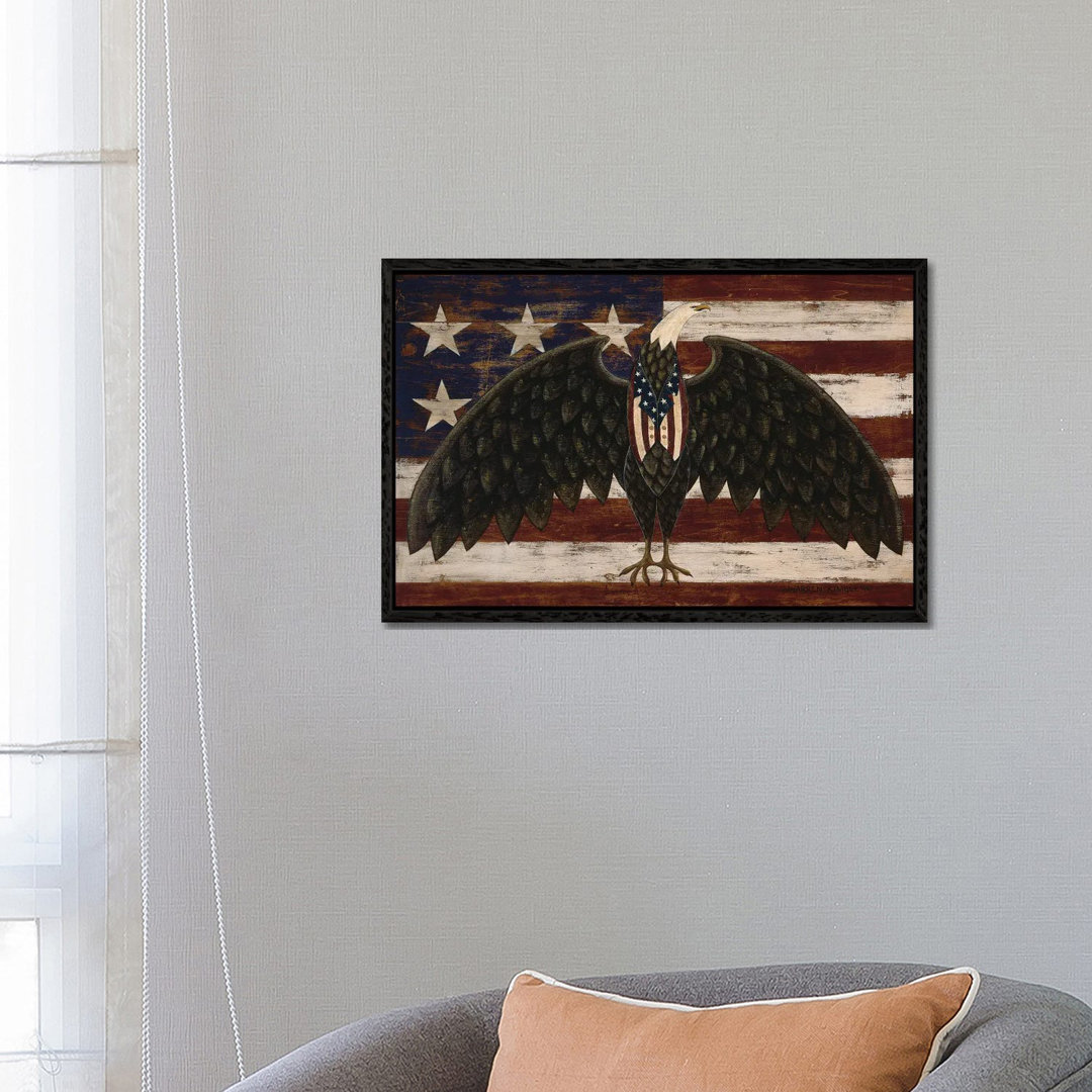 Liberty von Warren Kimble - Galerie-verpackte Leinwand Giclée auf Leinwand