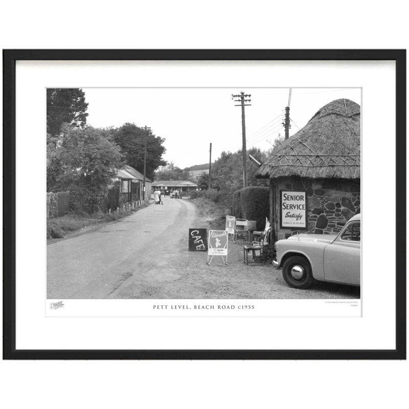 Pett Level, Beach Road C1955 by Francis Frith - Single Picture Frame Print, 45cm H x 60cm W x 2.3cm D