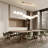 11 - Light Dimmable Bubble Glass Sputnik Modern Linear Chandelier