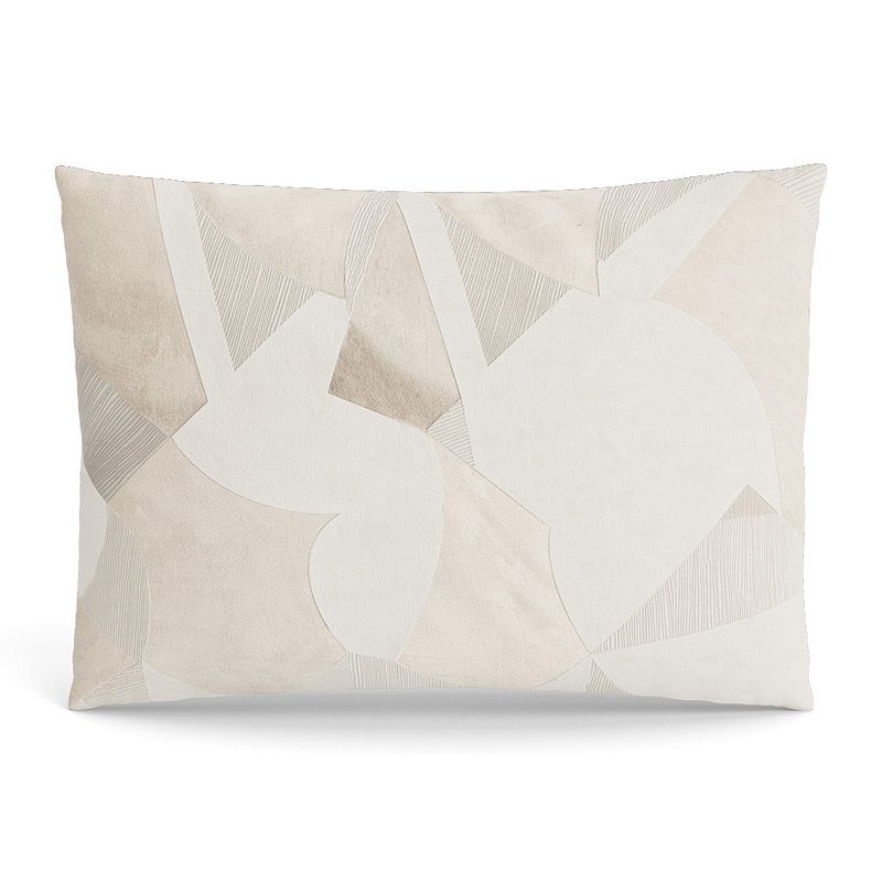 Clio Pillow Sham, Standard, Pearl