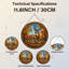 Panneau de vitrail 12 po H Deer Autumn-255222318