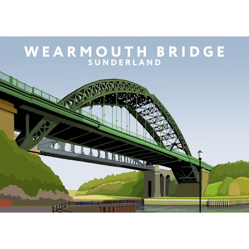 Wearmouth Bridge by Richard O'Neil - Print, No Frame, 40 cm H x 50 cm W x 1 cm D