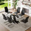 7-Piece Glass Top Dining Table Sets-2087355606