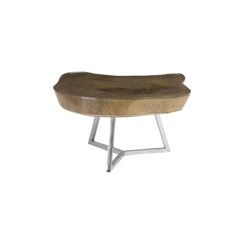 Table basse à bord capturé, gris