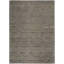 Tapis gris rayé en laine fabriqué à la main Halo-57303623