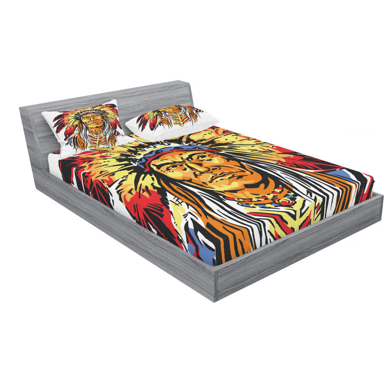 Microfiber Sheet Set, Queen Sheet Set with Fitted Sheet