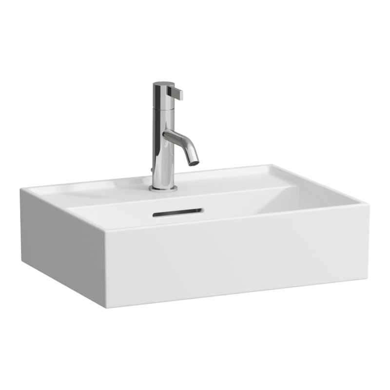 Kartell Laufen 18.7'' L Bathroom Sink, Matte White, No Faucet Hole