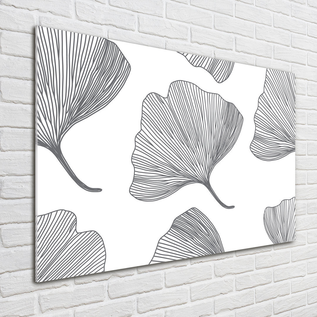 Glasbild Ginkgo