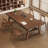 Light-walnut Rectangular Solid Wood desk-1726263704