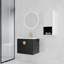 Meuble-lavabo mural 24 po avec lavabo en céramique et armoire latérale, portes à fermeture en douceur, armoire combinée 00212WHK-06324BCT (KD-Packing)-126528789