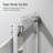 Bathtub Sliding Door 55"-60"W x 56"H 5/16" Tempered Glass Stainless Steel-97119344