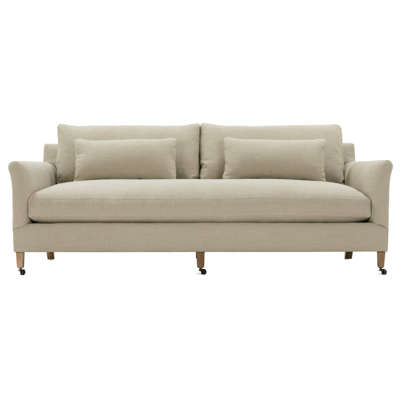 Bruges 87'' Sofa, Tan Linen Blend