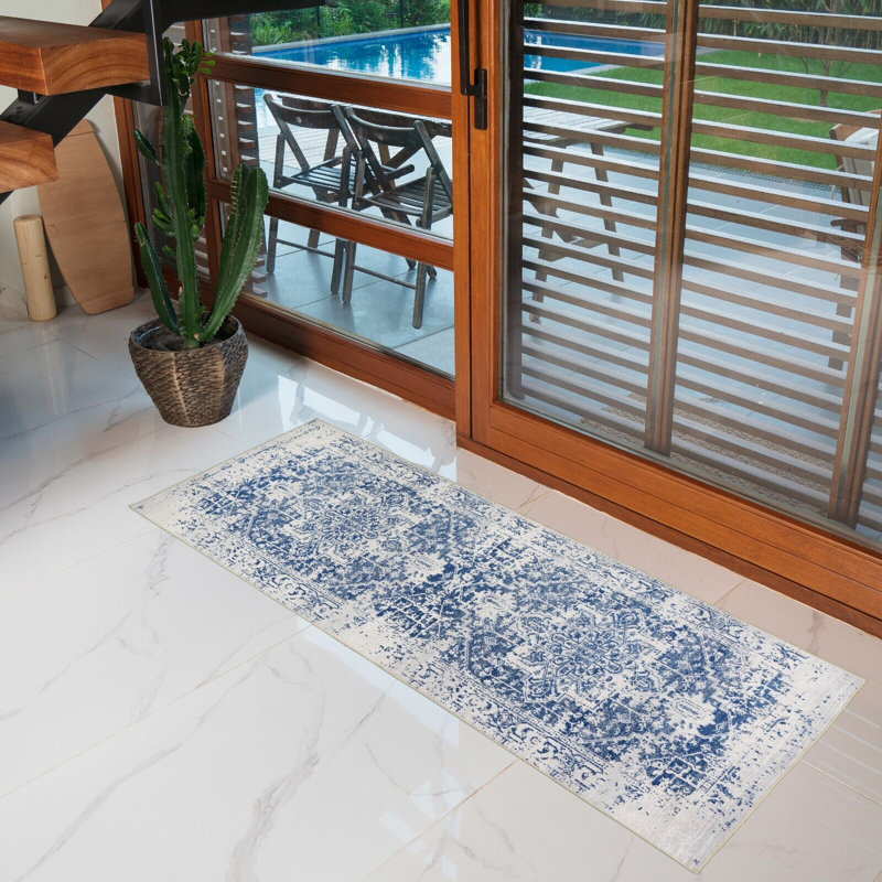 Washable Oriental Indoor Rug, Runner 2'2" x 6'
