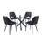 Xander Round Glass Table w/ Stainless Steel Legs for Kitchen, Living Room, Small Spaces & Breakfast Nooks-821732361
