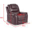 Bostin 102cm Wide Chenille Standard Recliner