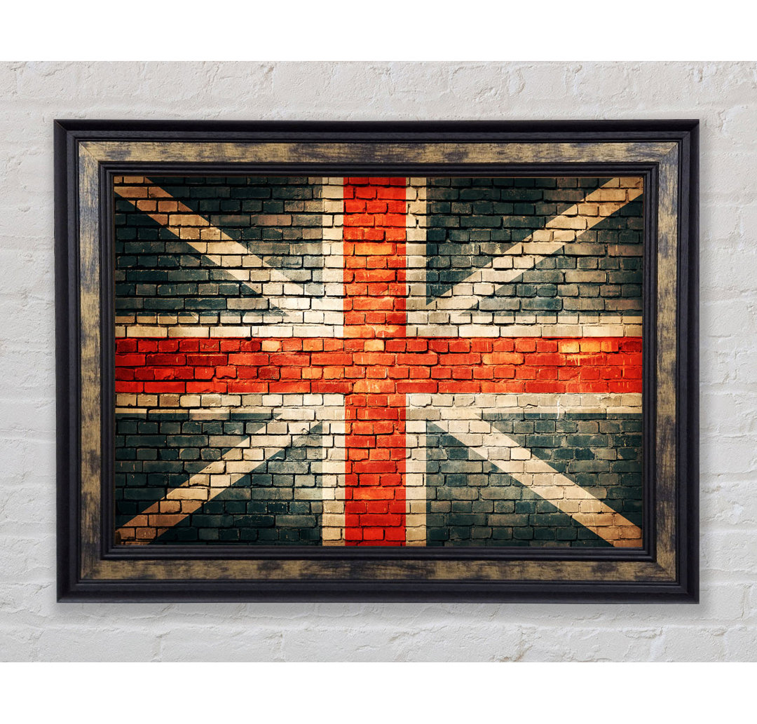 Die britische Flagge - Einzelner Bilderrahmen Kunstdrucke