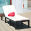 Chaise méridienne inclinable avec coussin Courtemanche-1232319814