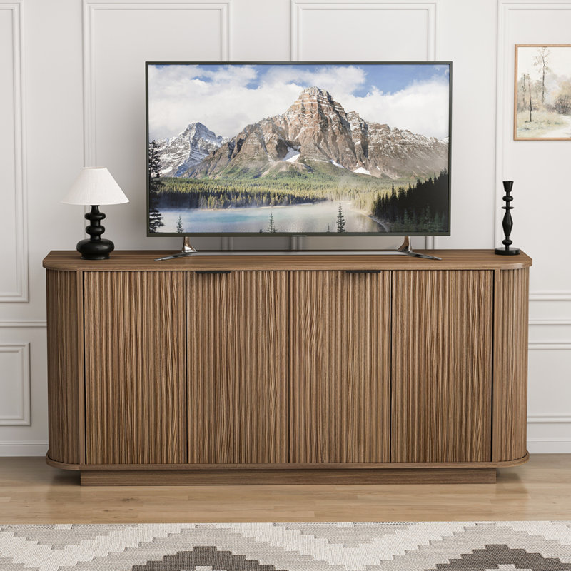 Buffet de rangement 63 portes à deux portes avec tablettes réglables