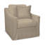 Oliver Boucle Cotton Swivel Slipcovered Armchair-86519200