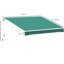 Auvent de balcon rétractable 13 'x 8' à manivelle manuelle