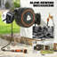 Outsunny Retractable Hose Reel Wall Mounted Auto Retraction 28+2m Orange