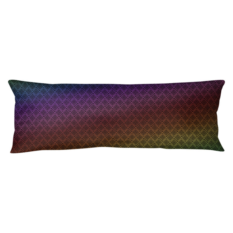 Housse de coussin ArtVerse, Bourre en polyester, Molleton moelleux, Arc-en-ciel