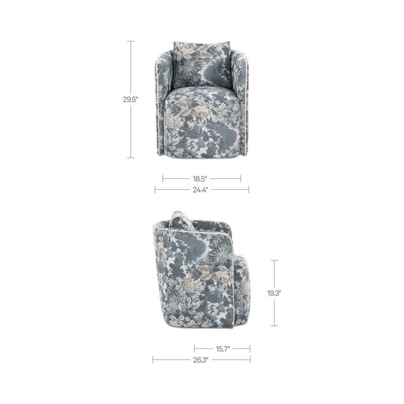 Cecil Dining Chair Tapestry, Blue/Green Tapestry