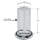 Four-sided 4"W x 12"H Pegboard Tower with Revolving 9" Base
