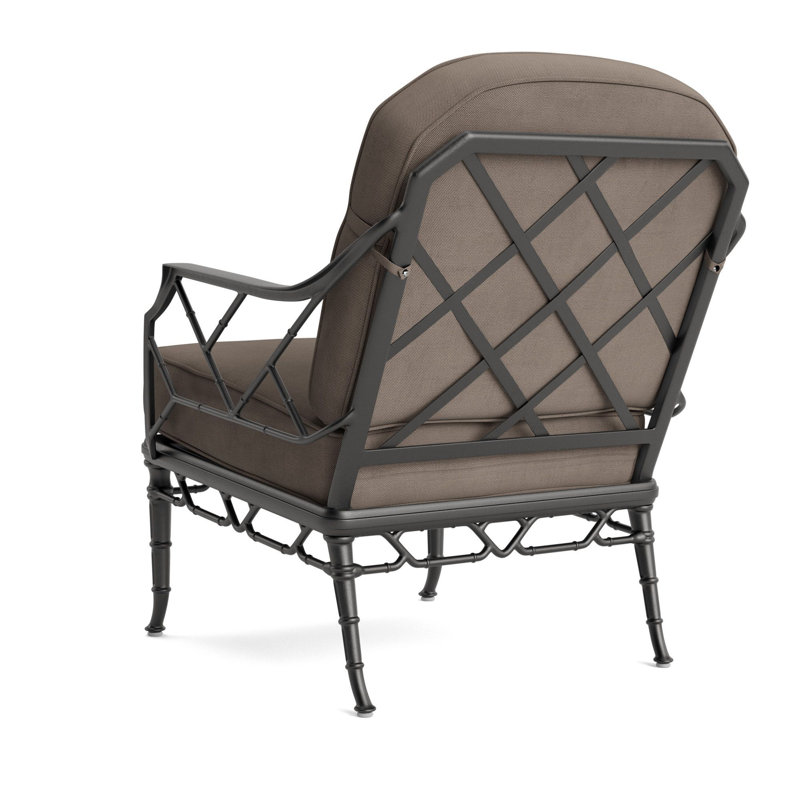 Calcutta Outdoor Lounge Chair, Fusion Dove, Textured Pewter
