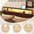 Eyve Metal Bookcase Bed with Drawers-186465874-196413781