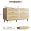 Commode 6 tiroirs l 55,1 po