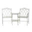 Luverne Powder Coated Steel Outdoor Bench
