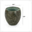 Pot à fleurs rond pour l'intérieur et l'extérieur Delcina - Peinture terre cuite-1166146752