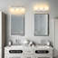 Meuble-lavabo de salle de bain 3 lumières à finition chromée nickel brossé avec verre blanc-945970942-951361893