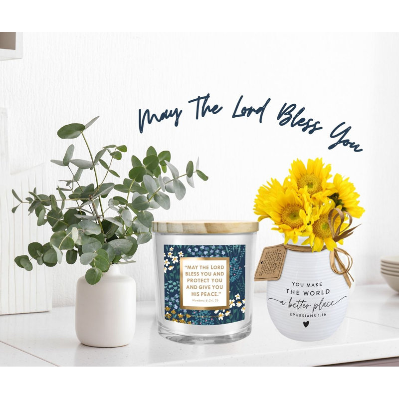 Fresh Glass Jar Candle with Holder