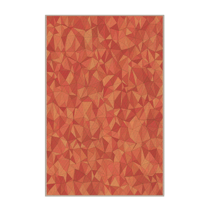 Tapis 100% à motifs lavables à la machine 2989 Pat3807 Org, Rectangle 5 pi x 8 pi