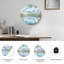 "Mountain Lake", horloge murale en verre-597207917