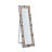 Woosley Metal Flat Floor Mirror with Hooks