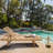 Cosme Outdoor Teak Wood Chaise Lounge 