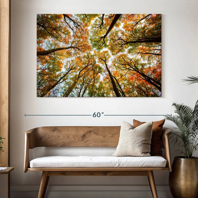 Alvord Larvik, forêt d'automne de Norvège, H 34 po x l 51 po