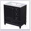Meuble-lavabo 30 po avec lavabo, une porte avec tablette et trois tiroirs, porte à fermeture en douceur-547585128