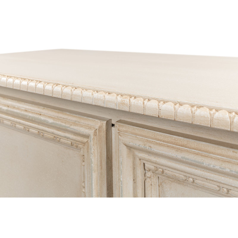 Forsythe 42'' W Solid Wood Sideboard, Bright Lime White