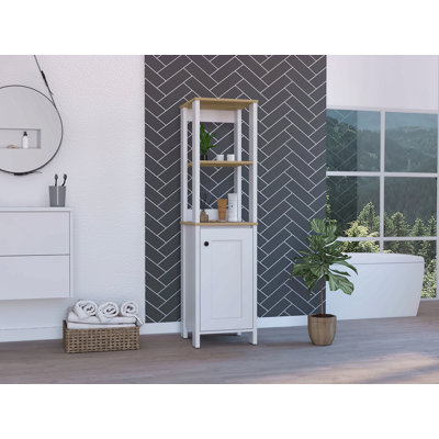 Armoire à linge à 4 tablettes