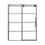 Porte de douche coulissante simple sans cadre avec verre transparent S 60 x l 76 po Sankiz