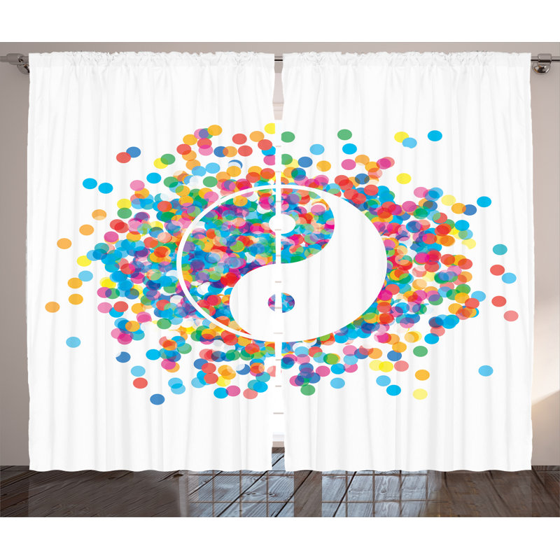Semi Sheer Curtain Pair, 54" W x 108" L
