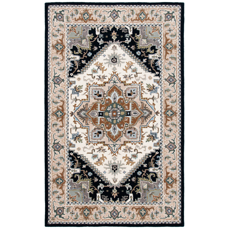 Tapis oriental en laine touffeté à la main Heritage, Rectangle 3 pi x 5 pi