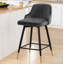 Tabouret de bar et de comptoir pivotant revêtu de velours-873056582-886128418