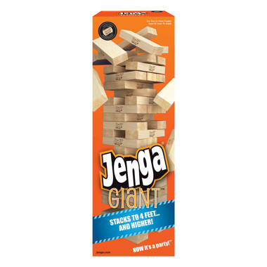 ECR4Kids Jumbo 4-to-Score, Giant Game, Blue/Orange & Jenga Official Giant  JS6 - Extra Large Size Stacks to Over 4 feet, Includes Heavy-Duty Carry  Bag